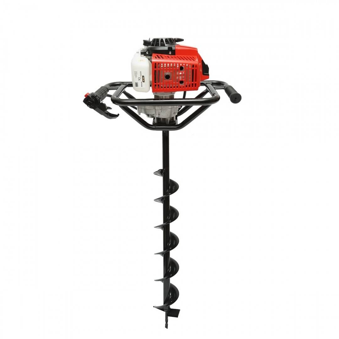Motoburghiu foreza de pamant pe benzina 2.8CP, 2T 52cc, 3 burghie incluse 100mm, 150mm, 200mm THOR