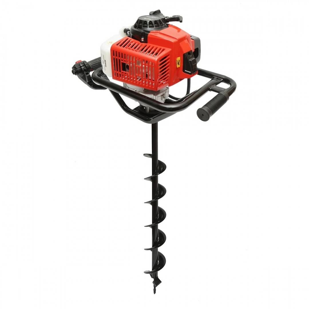Motoburghiu foreza de pamant pe benzina 2.8CP, 2T 52cc, 3 burghie incluse 100mm, 150mm, 200mm THOR