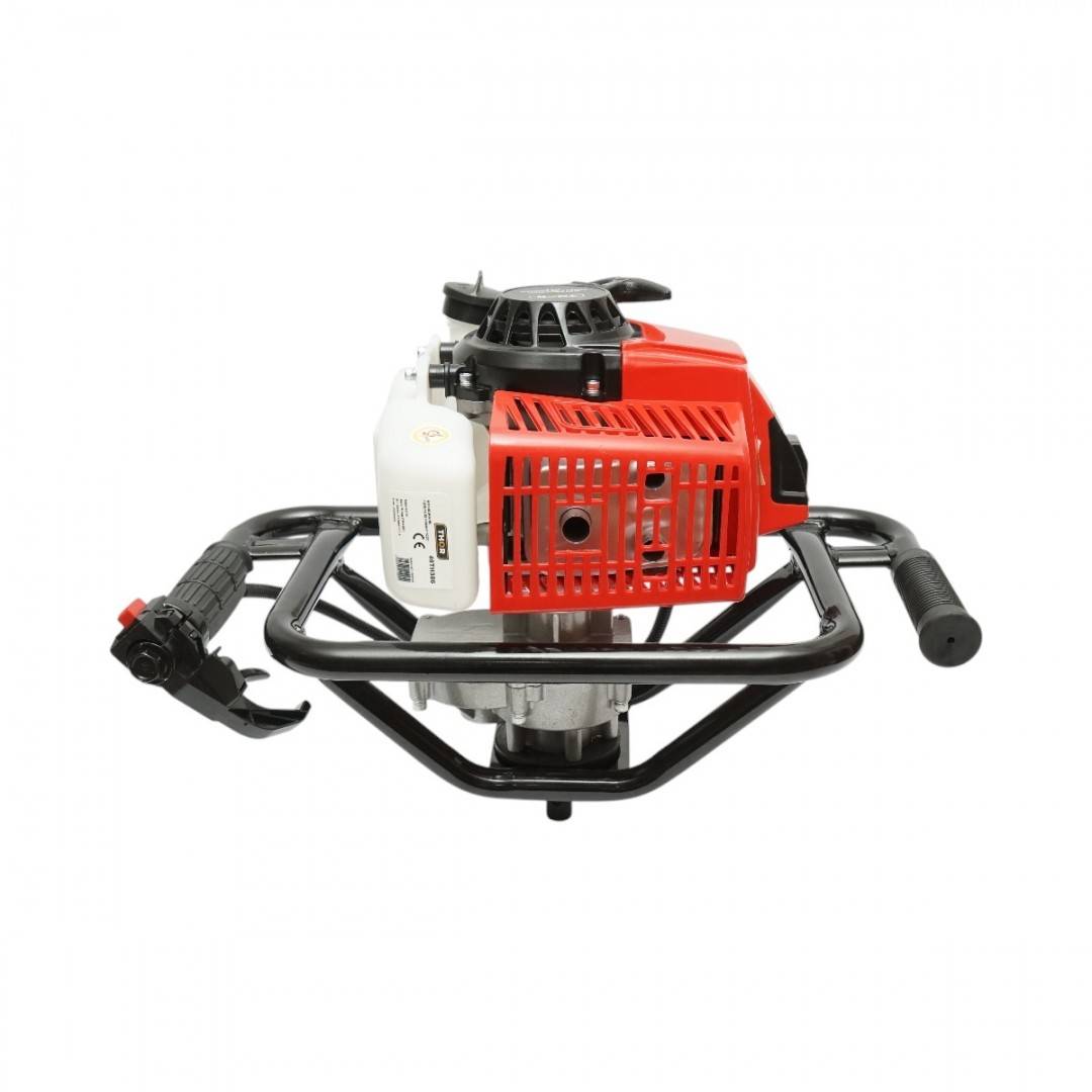 Motoburghiu foreza de pamant pe benzina 2.8CP, 2T 52cc, 3 burghie incluse 100mm, 150mm, 200mm THOR
