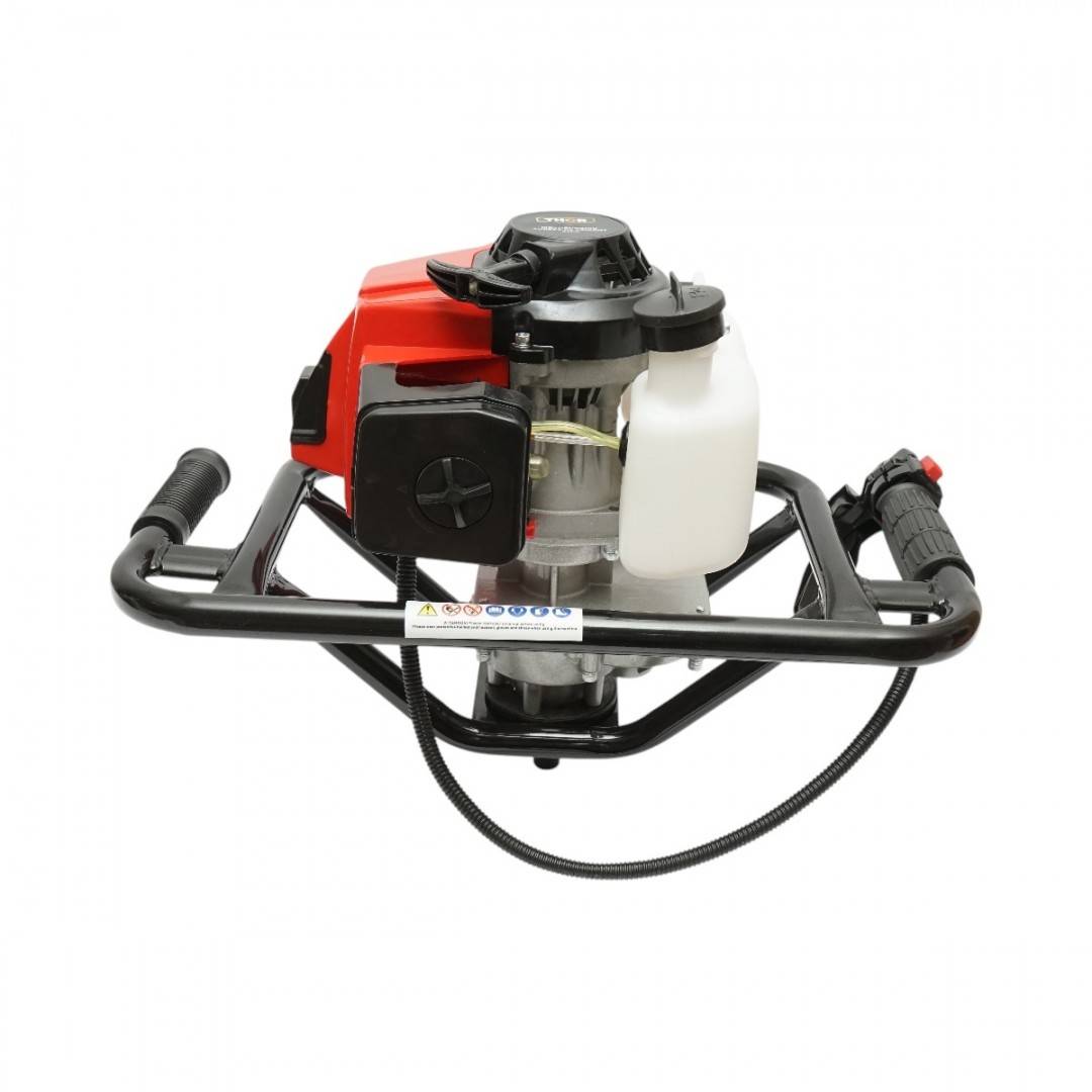 Motoburghiu foreza de pamant pe benzina 2.8CP, 2T 52cc, 3 burghie incluse 100mm, 150mm, 200mm THOR