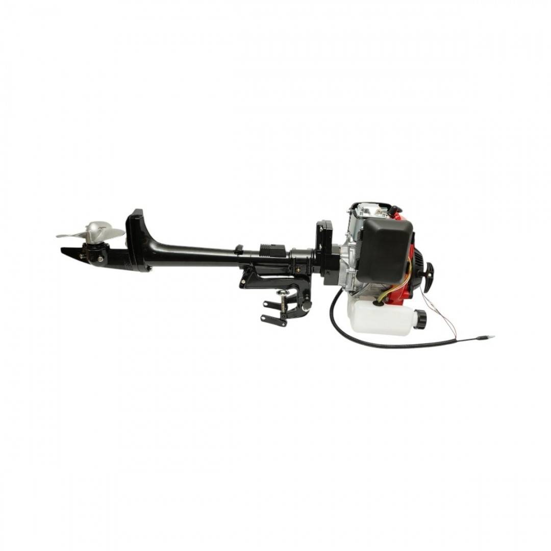 Motor barca pe benzina 1.5kW(2CP), 4 timpi, 53cc, turatie 6500rpm, racire cu aer, CDI, pornire manuala, elice 3 pale, capacitate rezervor 1.2L THOR