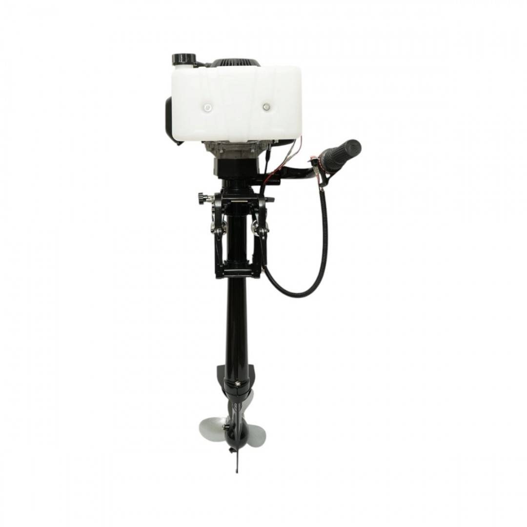 Motor barca pe benzina 1.5kW(2CP), 4 timpi, 53cc, turatie 6500rpm, racire cu aer, CDI, pornire manuala, elice 3 pale, capacitate rezervor 1.2L THOR