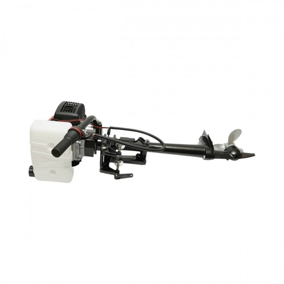 Motor barca pe benzina 1.5kW(2CP), 4 timpi, 53cc, turatie 6500rpm, racire cu aer, CDI, pornire manuala, elice 3 pale, capacitate rezervor 1.2L THOR