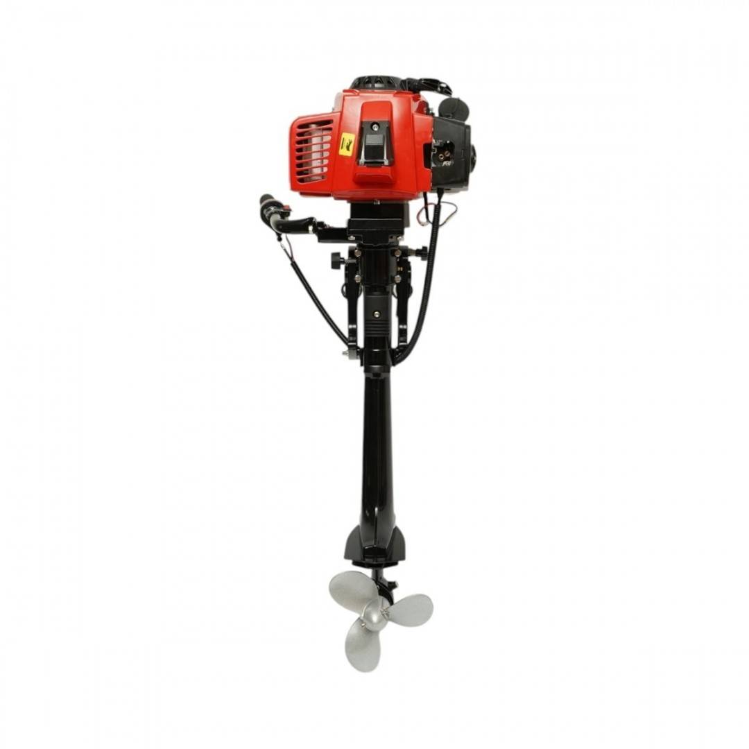Motor barca pe benzina 1.65kW(2.2CP), 2 timpi, 63cc, turatie 6500rpm, racire cu aer, pornire manuala, elice 3 pale, capacitate rezervor 1.4L THOR