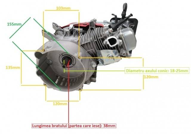 Motor generator (ax conic) 6.5CP (fara rezervor)