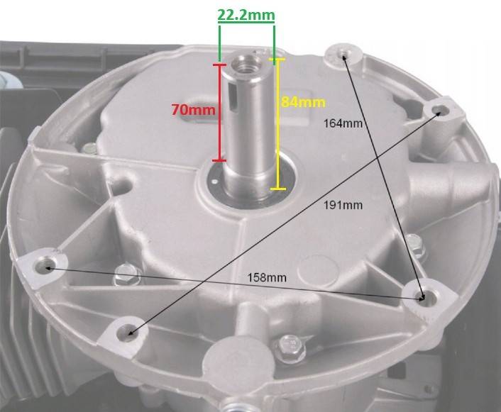 Motor masina de tuns gazon Zongshen XP200A (ax 22.2 Ø - 84mm) 6.5 CP (soc automat)