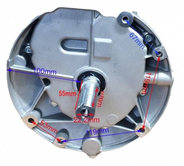 Motor motosapa ax vertical Zongshen XP140A (ax 22.2 Ø - 55mm) 4.5 CP