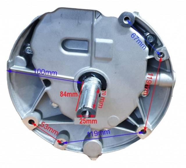 Motor motosapa ax vertical Zongshen XP200A (ax 25 Ø - 84mm) 6.5 CP