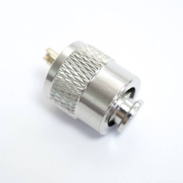 Mufa PNI PL259 short pentru cablu RG58 cu pin central aurit 6 mm