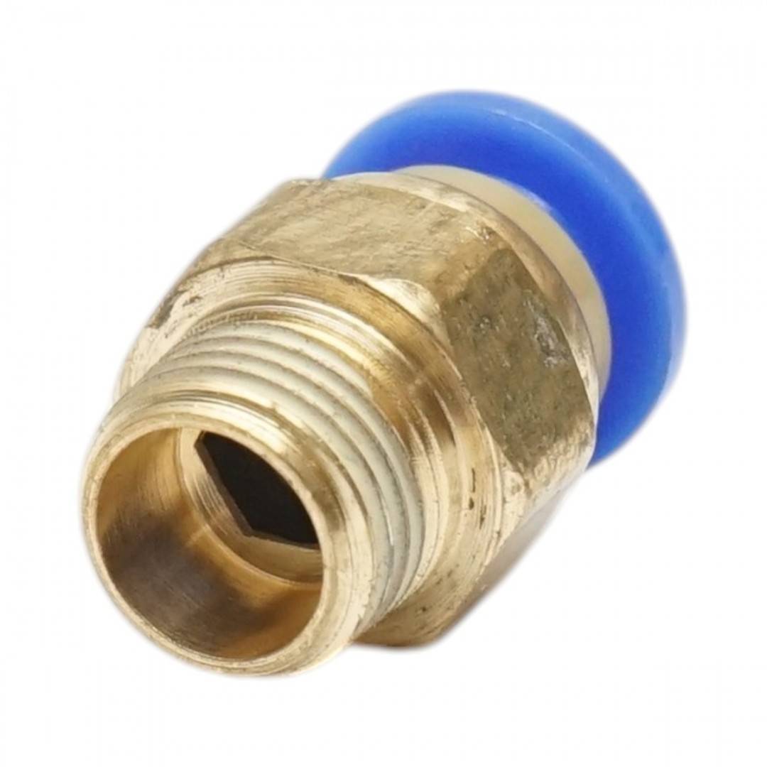 Mufa rapida dreapta din alama cu filet exterior 1/8, hexagon 6mm