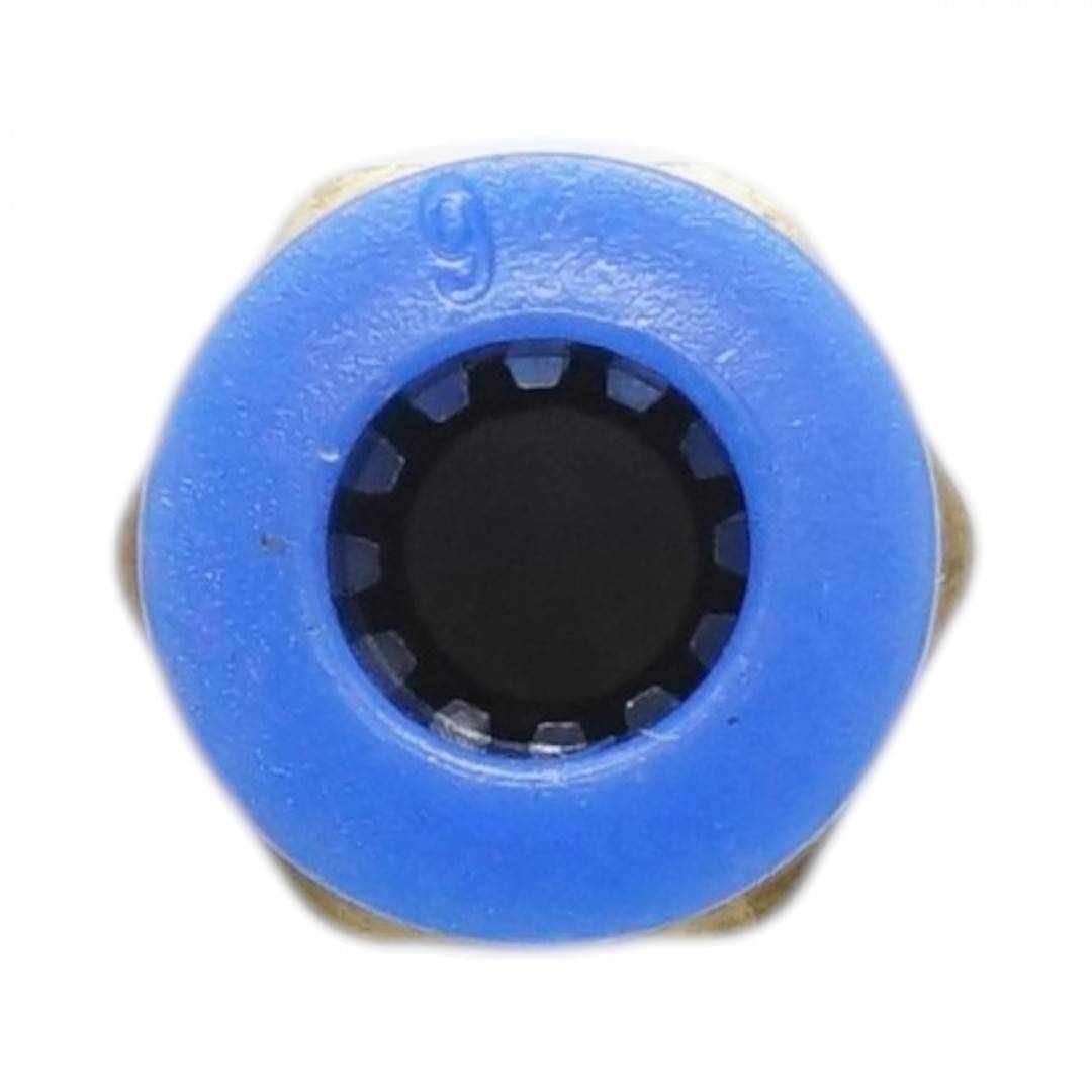 Mufa rapida dreapta din alama cu filet exterior 1/8, hexagon 6mm