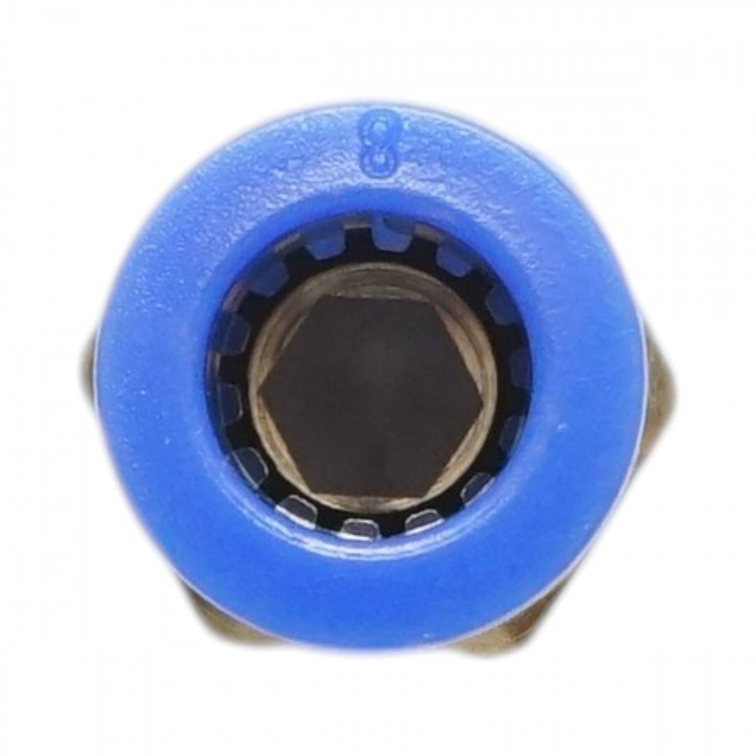 Mufa rapida dreapta din alama cu filet exterior 1/8, hexagon 8mm