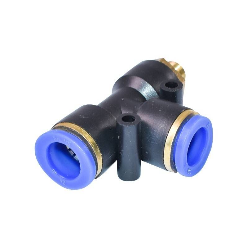 Mufa rapida T plastic si surub metalic fi 12x12 cu 1/8