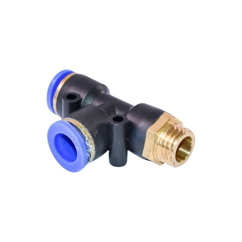 Mufa rapida T plastic si surub metalic fi 12x12 cu M16