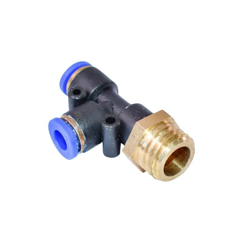 Mufa rapida T plastic si surub metalic fi 6x6 cu M16