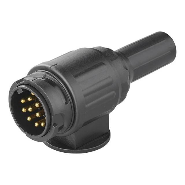 Mufa remorca - Plastic 13 pini tip Jaeger cu 2 gauri