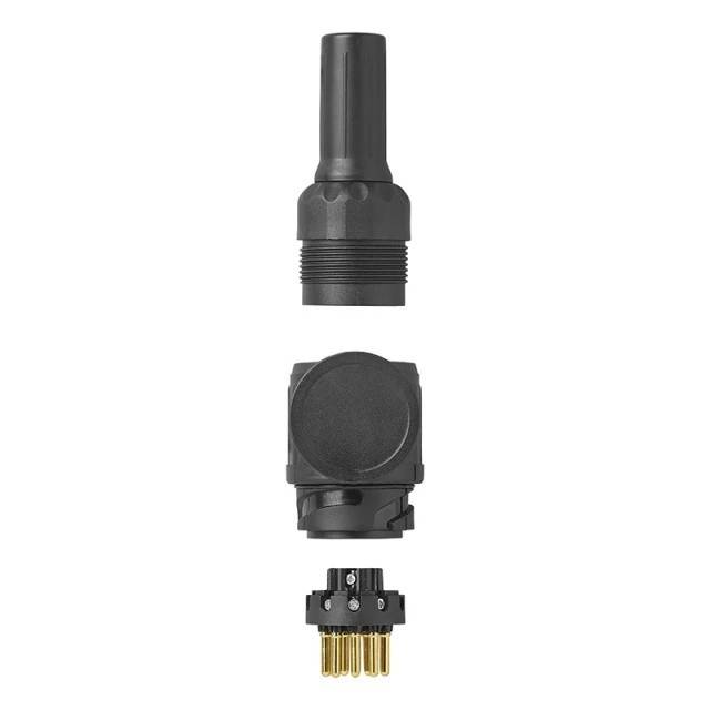 Mufa remorca - Plastic 13 pini tip Jaeger cu 2 gauri