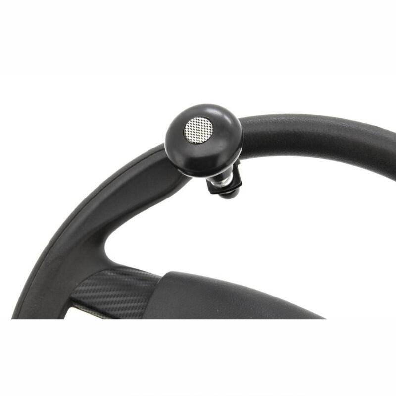 Nuca volan rotunda, neagra cu bulina carbon