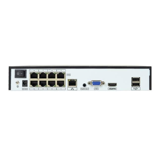 NVR POE PNI House IP716J 16 canale 4K 8MP, 8 canale POE si 8 canale IP cu switch PNI POE sau normal H.265