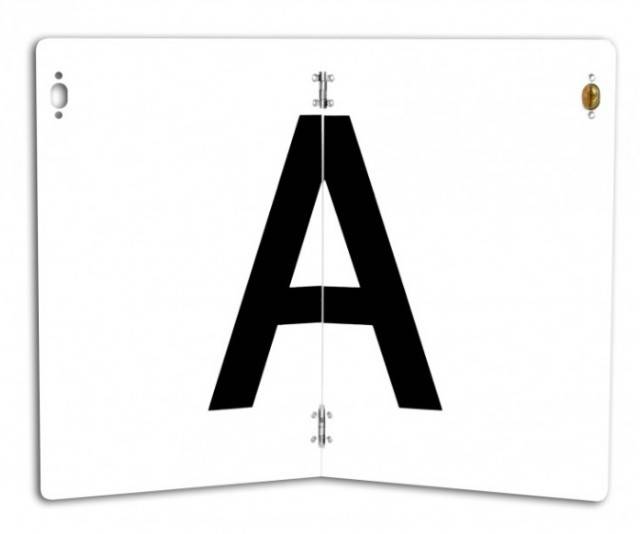 Pachet 10 placute litera ,, A  - PLIABILE