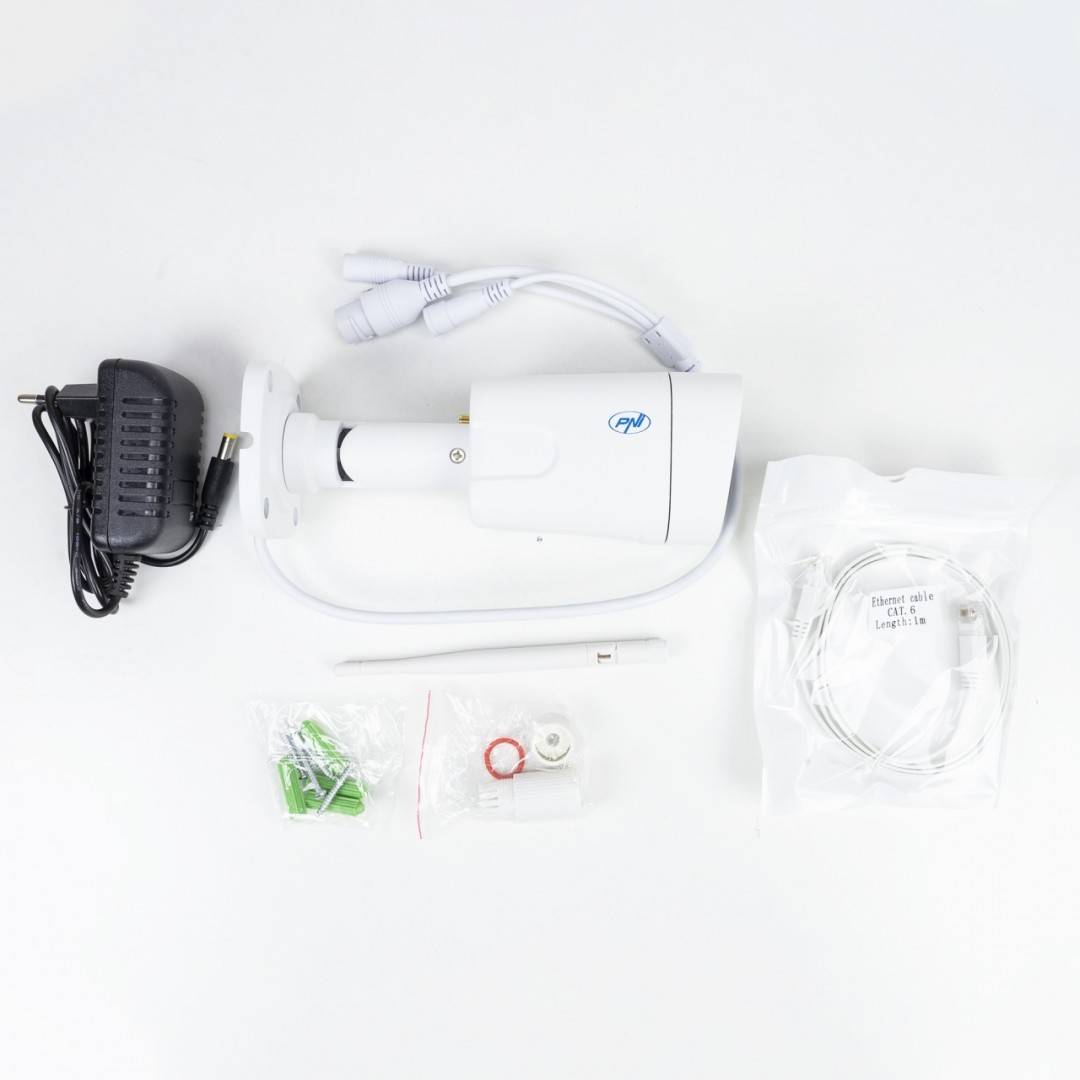 Pachet camera supraveghere video wireless PNI House IP55 si panou solar fotovoltaic PNI PSF6020A