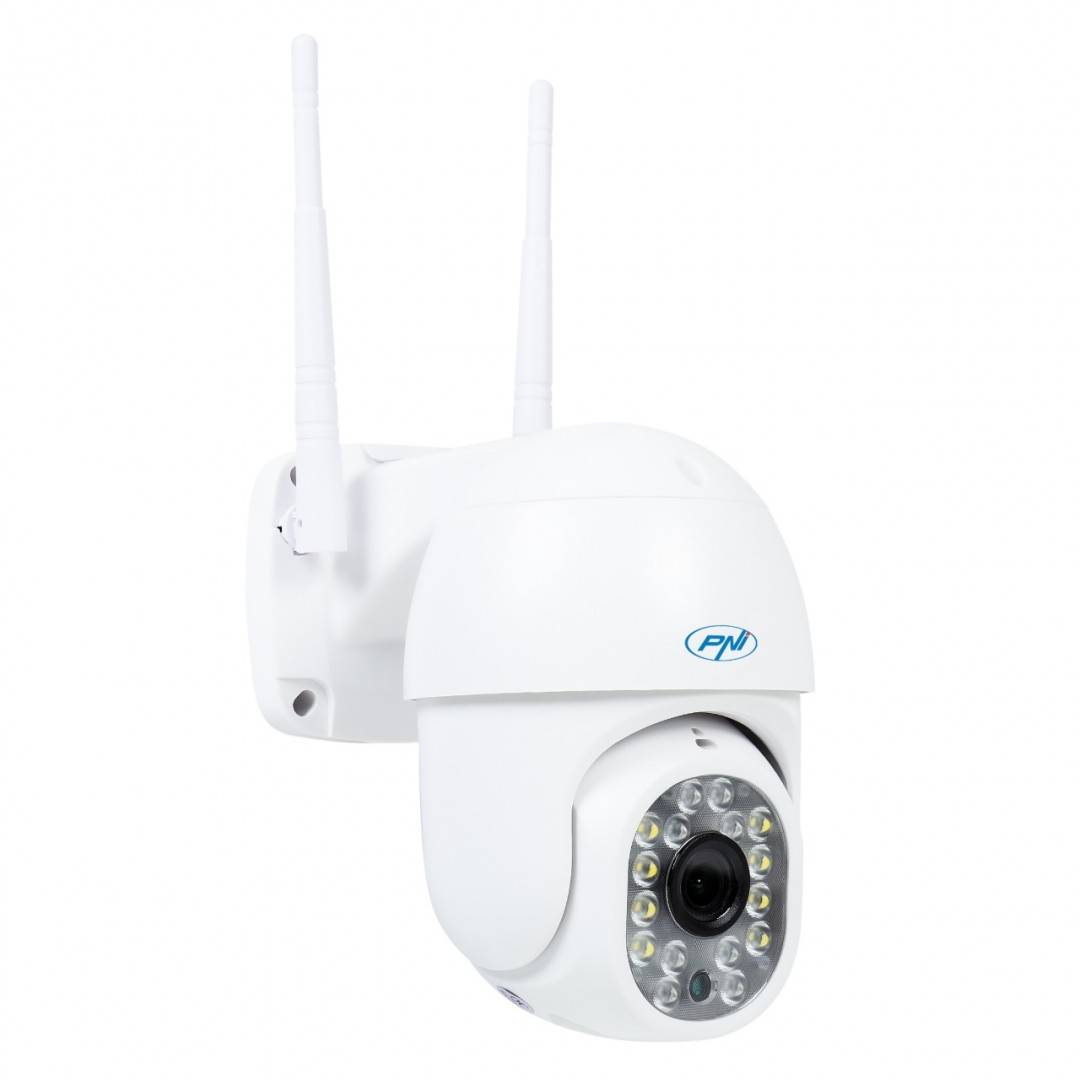 Pachet Camera supraveghere video wireless PNI IP440 WiFi, PTZ, 4MP si card de memorie MicroSD PNI 128GB inclus
