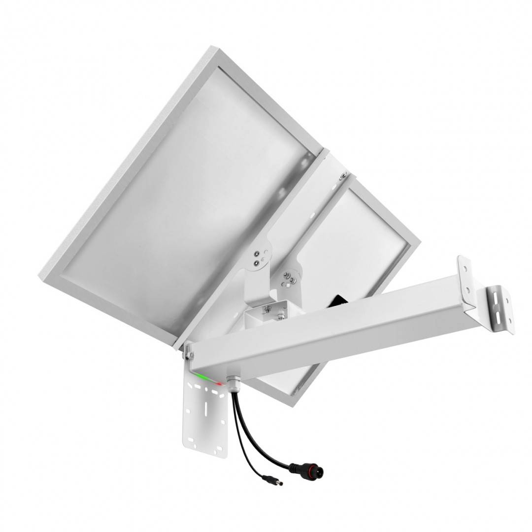 Pachet Camera supraveghere video wireless PNI IP590 Dual lens, 2 x 2MP, 180 grade cu panou solar fotovoltaic, putere 60W cu acumulator 20A, iesire 12V