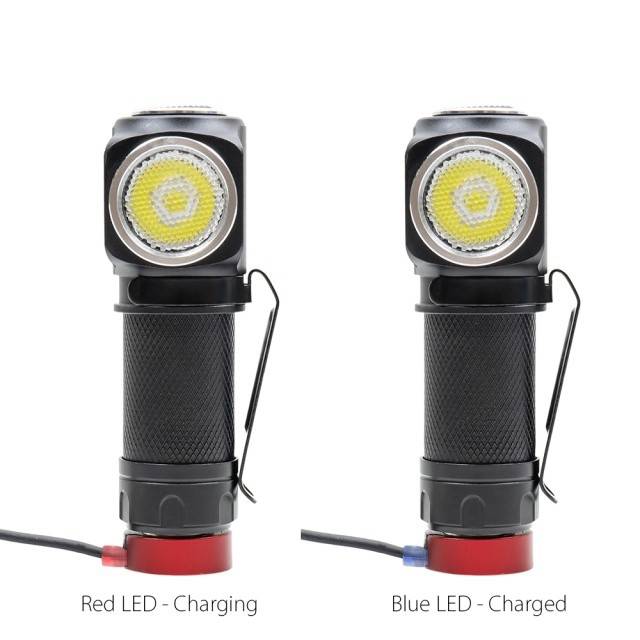 Pachet Lanterna frontala PNI Adventure F75 cu LED 6W, 600 lm, din aluminiu, cu acumulator si alimentator PNI CHG300 cu port USB C, QC3.0, PD3.0, PPS