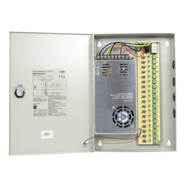 Pachet NVR PNI House IP816 cu 16 camere PNI IP740 4MP, sursa, switch, cabluri, mufe si splitere