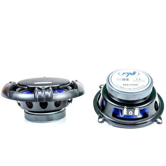 Pachet Radio MP3 player auto PNI Clementine 8440 4x45W USB SD AUX 12V cu Set 2 Difuzoare auto coaxiale PNI HiFi500, 100W, 12.7 cm