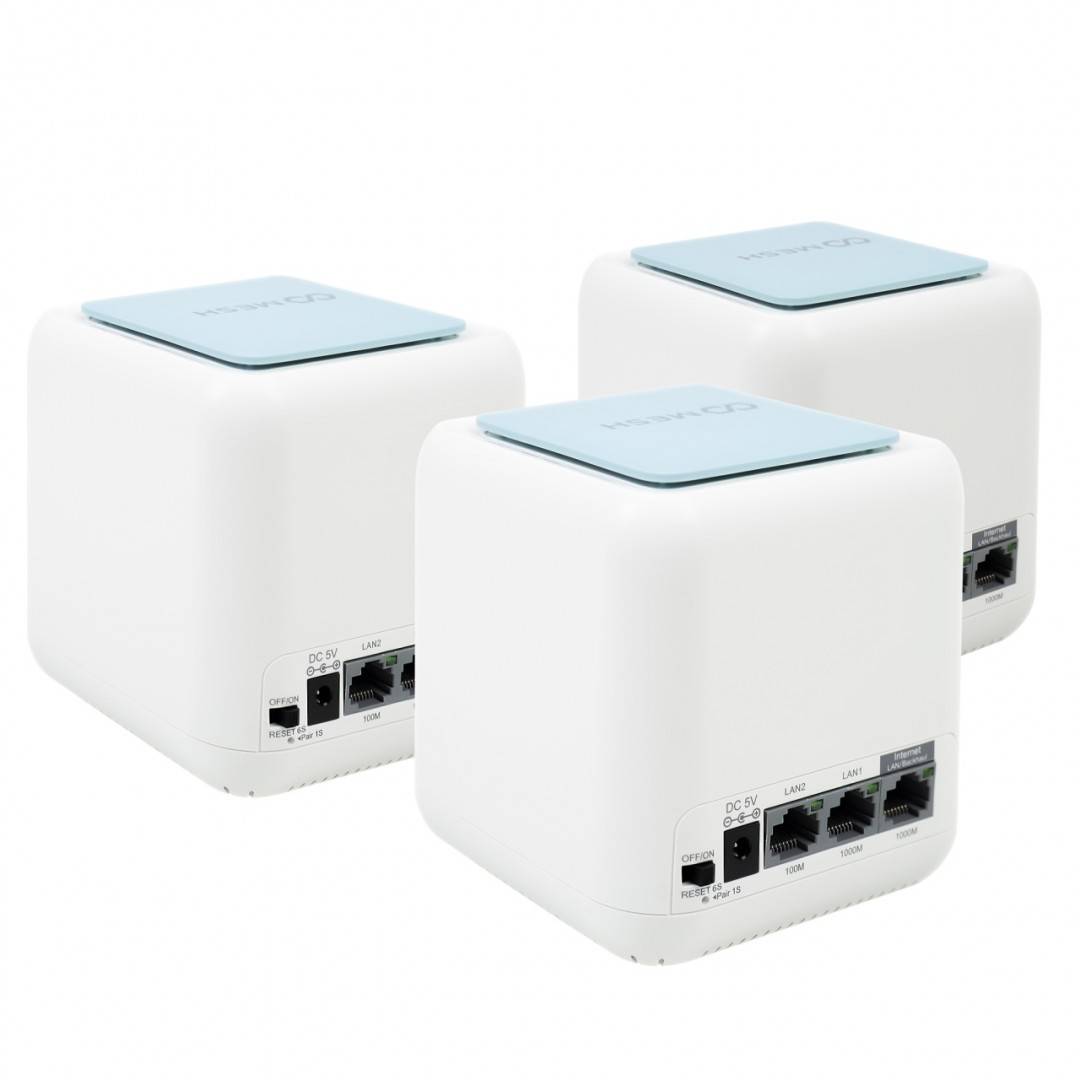 Pachet sistem Mesh Wi-Fi PNI GB1200 Gigabit si 1bc Cablu de retea plat S/STP CAT7 PNI U7015B 1.5m