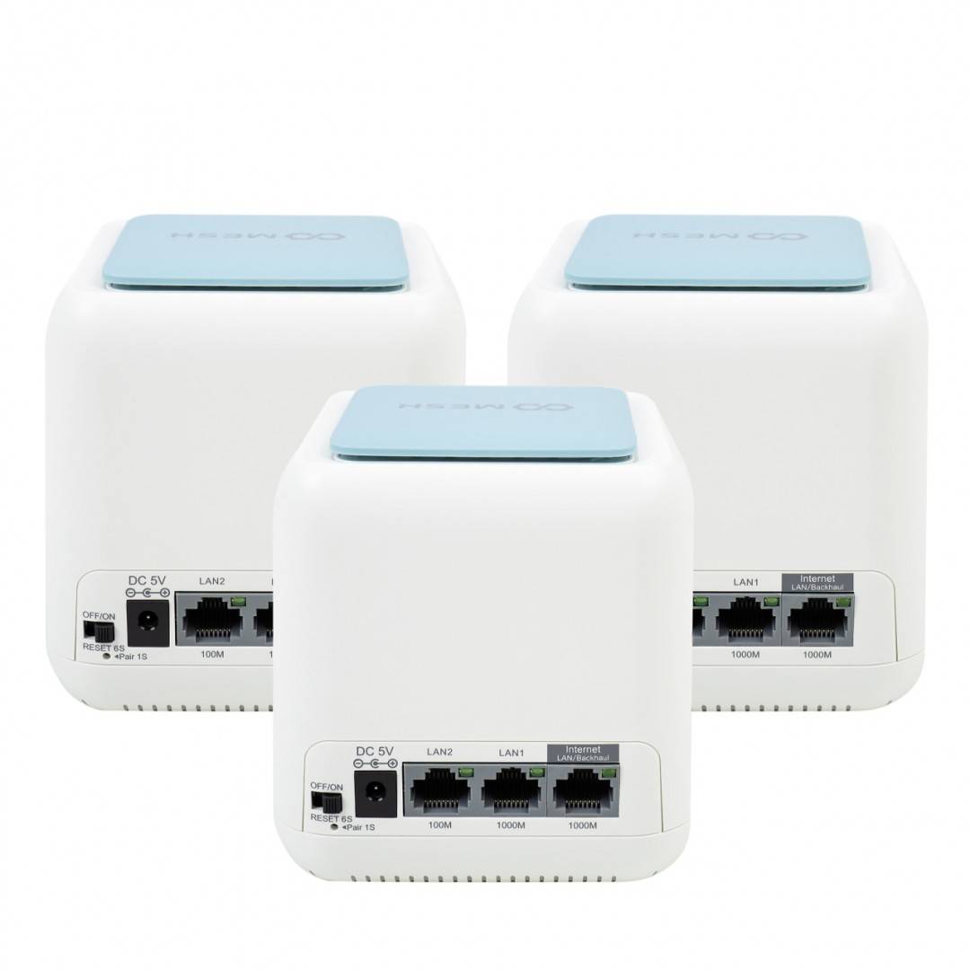 Pachet sistem Mesh Wi-Fi PNI GB1200 Gigabit si 1bc Cablu de retea plat S/STP CAT8 PNI U8015W 1.5m