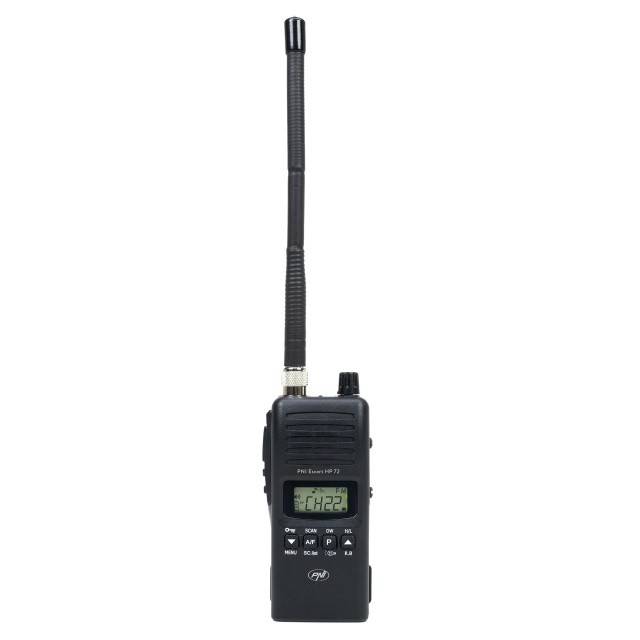 Pachet Statie radio CB PNI Escort HP 72 cu adaptor alimentare 12V-24V si antena exterioara