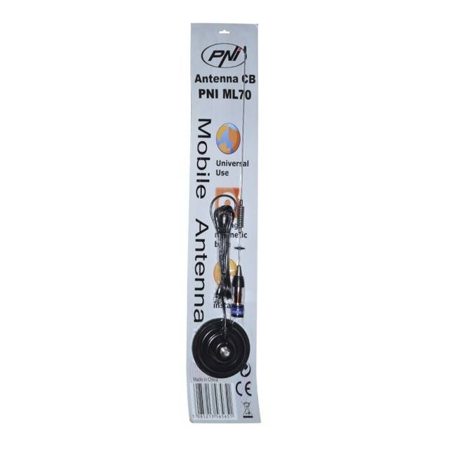 Pachet statie radio CB PNI ESCORT HP 8024 ASQ, 12-24 V, 40 canale,4W + Antena CB PNI ML70 cu magnet