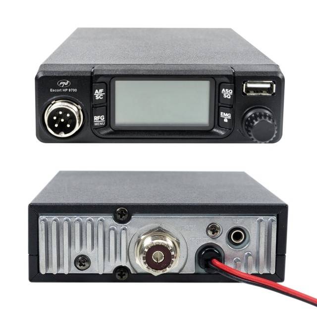 Pachet Statie radio CB PNI Escort HP 9700 USB si Antena CB PNI Extra 45 cu baza magnetica