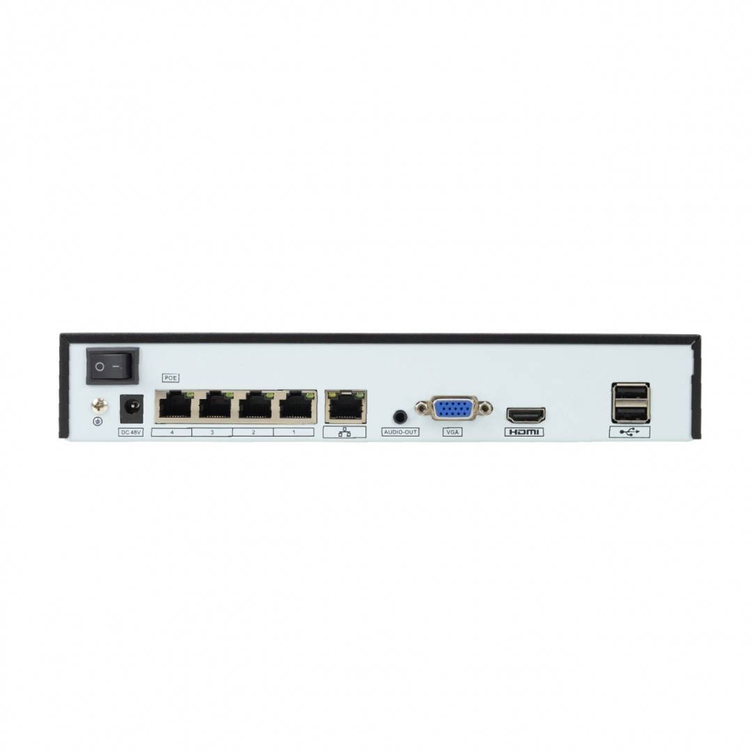 Pachet supraveghere video NVR POE PNI House IP710J, 2 camere PNI IP818J 8MP si 2 cabluri UTP CAT6 20 metri incluse