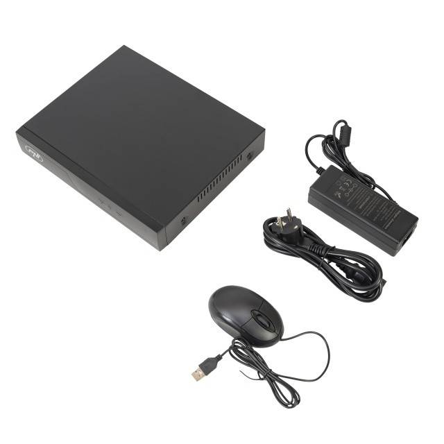Pachet supraveghere video NVR POE PNI House IP710J, 4 camere PNI IP818J, 8MP si cabluri incluse