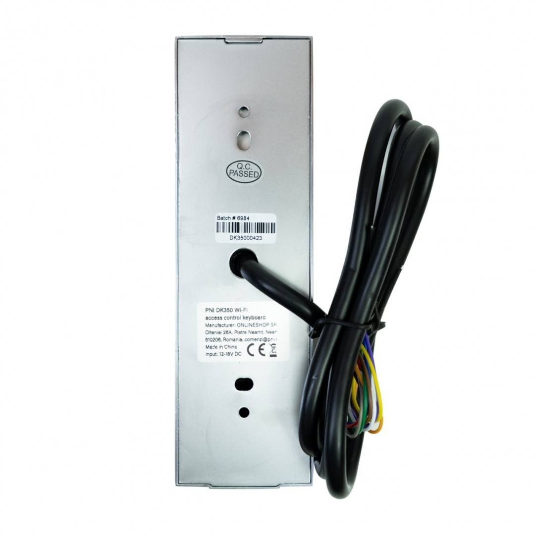 Pachet Tastatura control acces PNI DK350 cu Wi-Fi aplicatie Tuya si Yala electromagnetica PNI H1073A