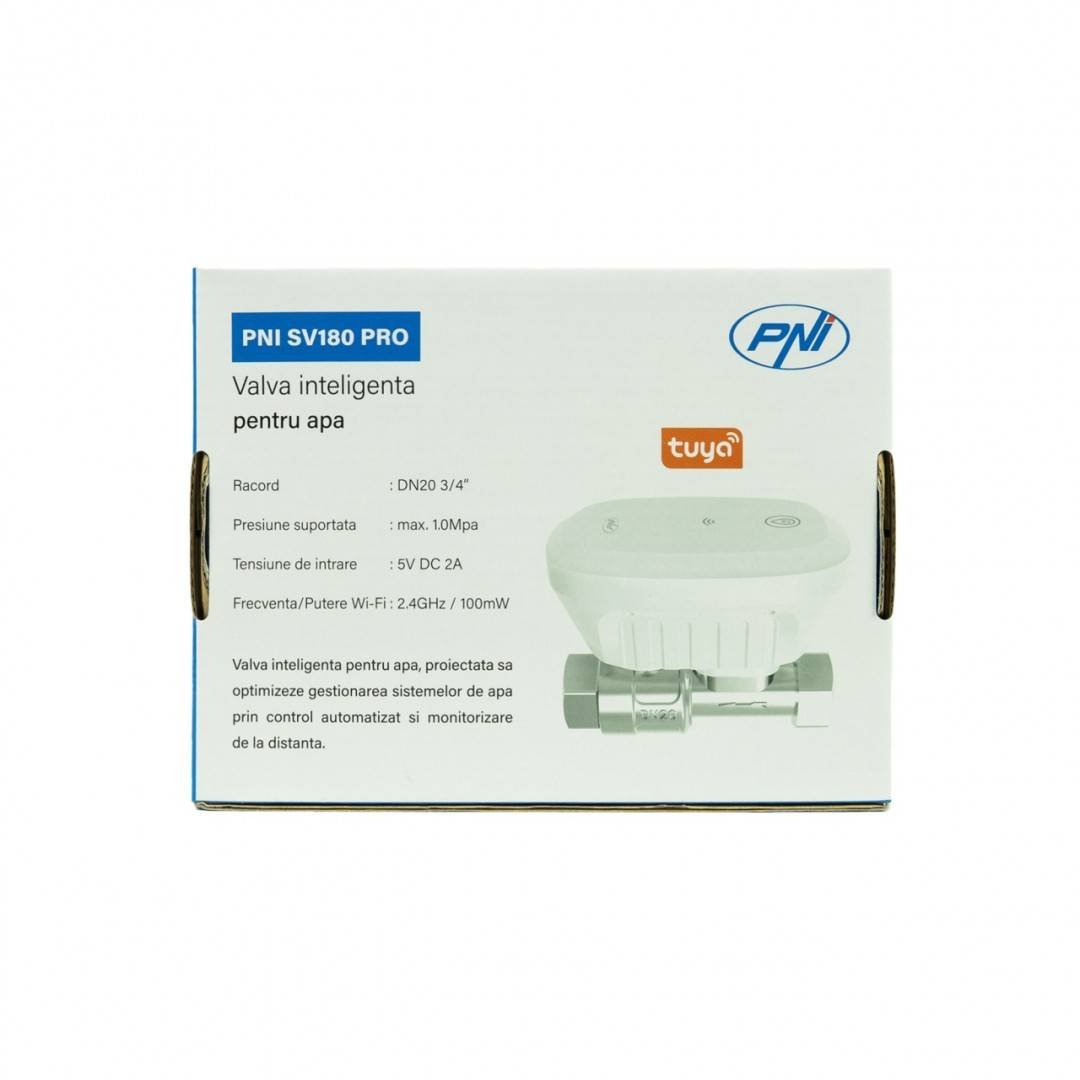 Pachet valva inteligenta pentru apa PNI SV180 PRO si alimentator PNI CHG300