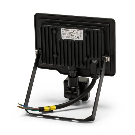 PADLIGHT5: Proiector LED SMD 20W, IP44, negru, 4000K, cu senzor IR