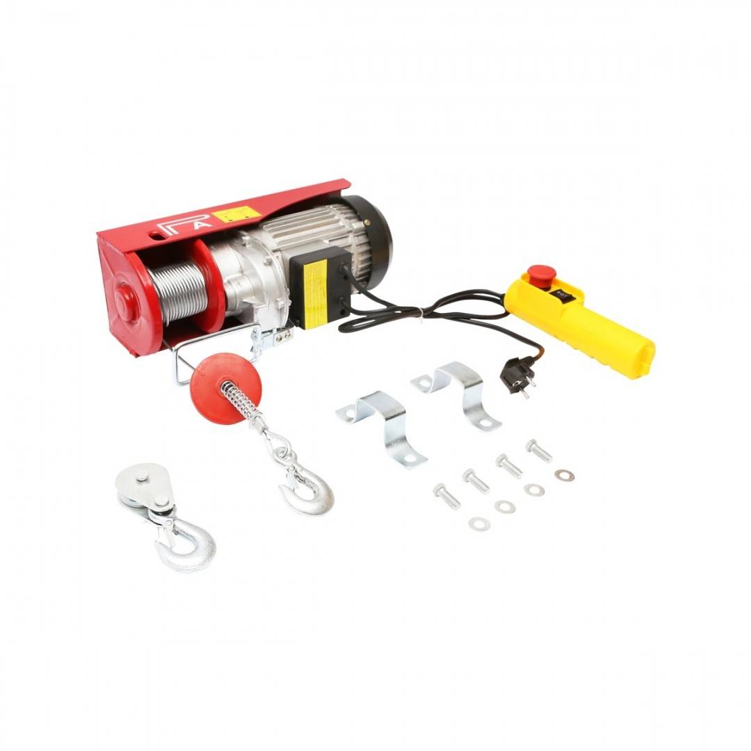 Palan electric/macara 220V/50Hz 850W, sarcina maxima 200/400Kg, viteza de ridicare 5-10m/min, inaltime de ridicare 6-12m, protectie IP40