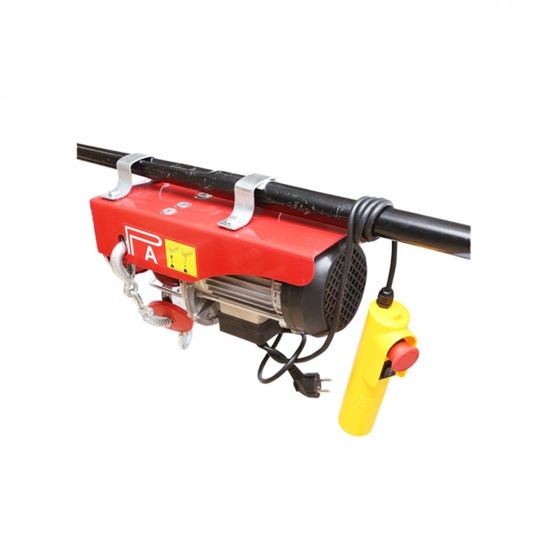 Palan electric/macara 220V/50Hz 850W, sarcina maxima 200/400Kg, viteza de ridicare 5-10m/min, inaltime de ridicare 6-12m, protectie IP40
