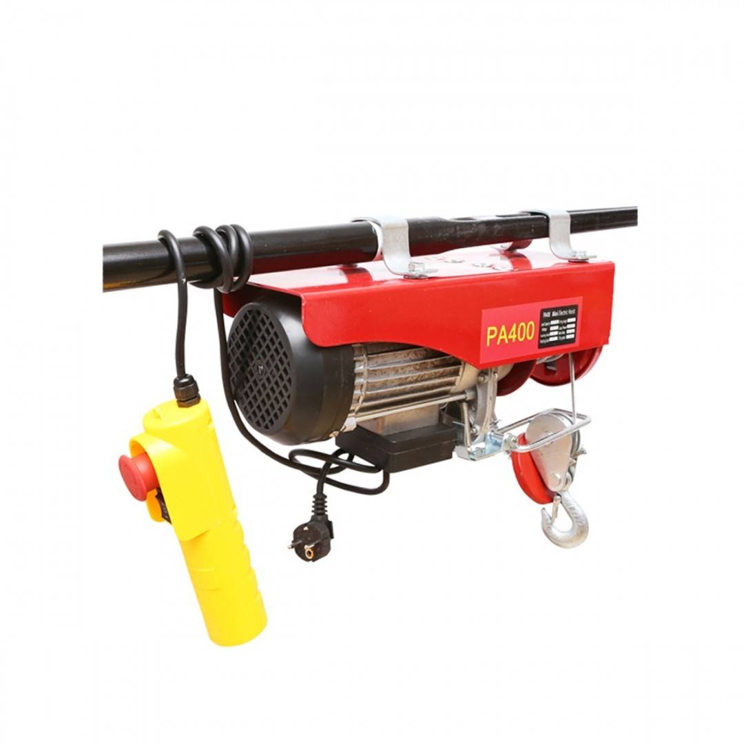 Palan electric/macara 220V/50Hz 850W, sarcina maxima 200/400Kg, viteza de ridicare 5-10m/min, inaltime de ridicare 6-12m, protectie IP40