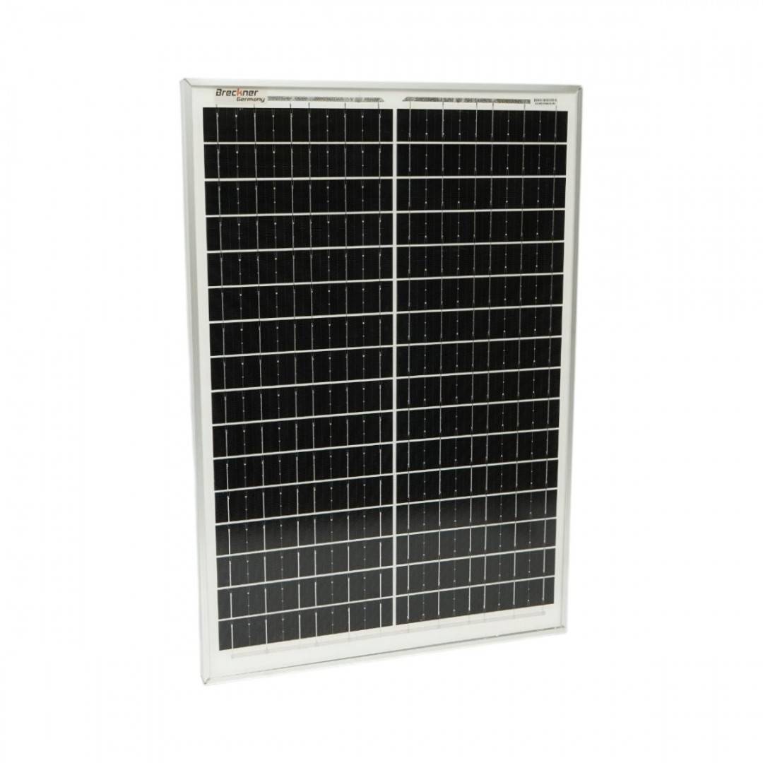 Panou solar 40W fotovoltaic monocristalin cu cablu de conectare 90cm si clesti baterie 570x400x25mm Breckner Germany