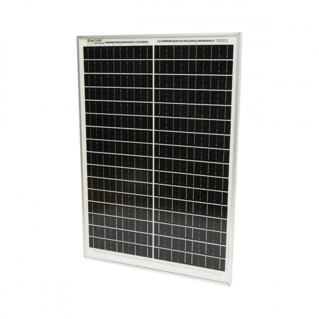 Panou solar 40W fotovoltaic monocristalin cu cablu de conectare 90cm si clesti baterie 570x400x25mm Breckner Germany
