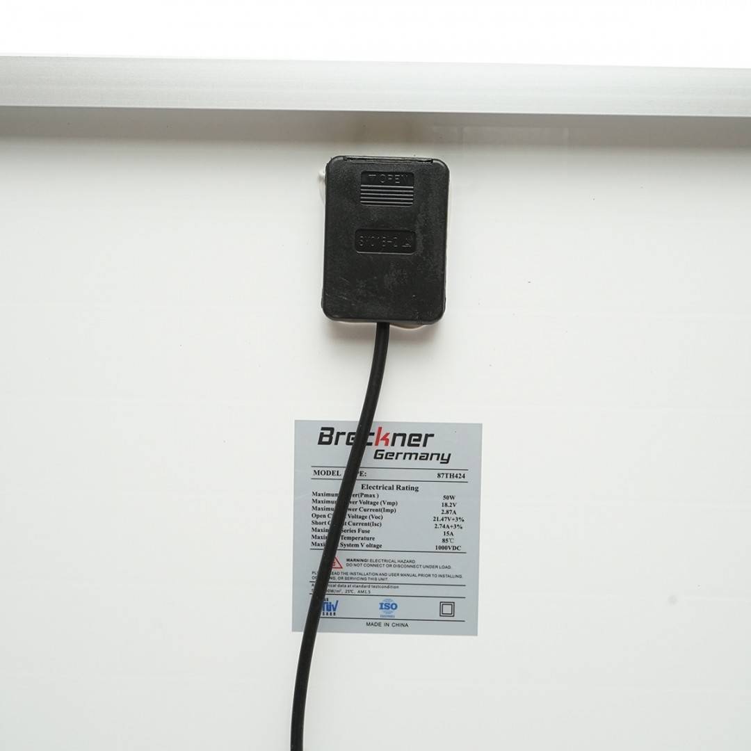 Panou solar 50W fotovoltaic monocristalin 400x670x25mm Breckner Germany
