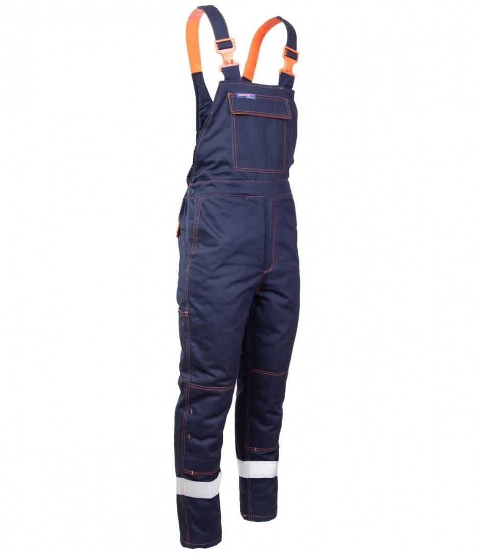 Pantaloni/protecție cu pieptar, talie reglabilă, mărime universală