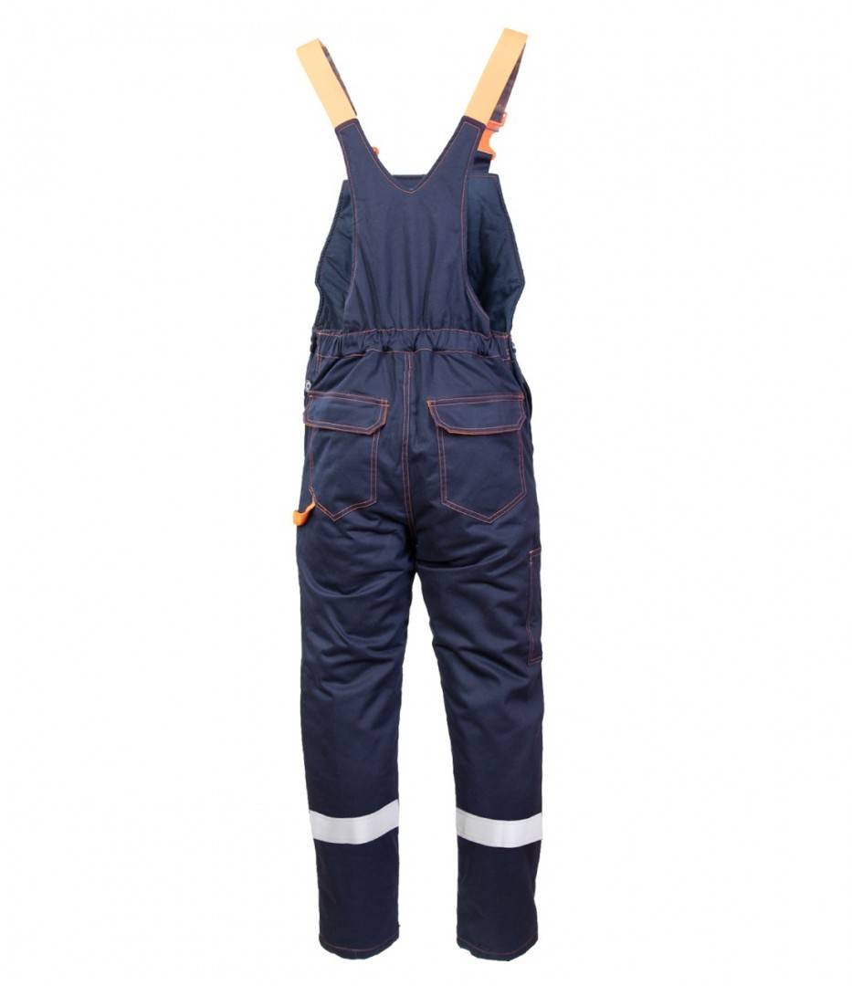 Pantaloni/protecție cu pieptar, talie reglabilă, mărime universală