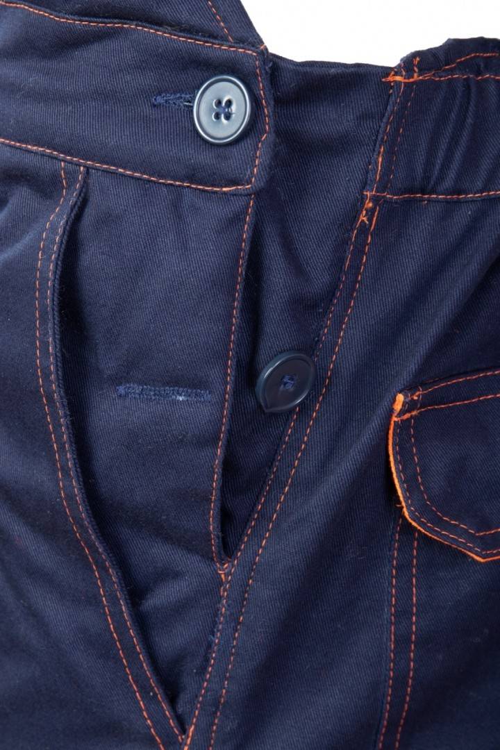 Pantaloni/protecție cu pieptar, talie reglabilă, mărime universală