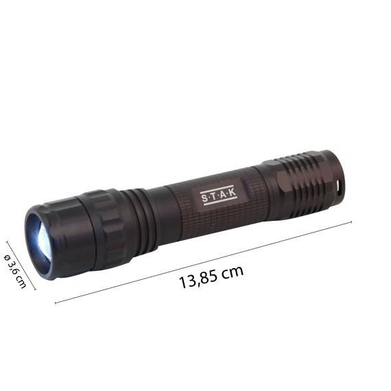 PANTHER: Lanterna LED reincarcabila 10W CREE. Cu zoom, mapa, baterie si cablu USB